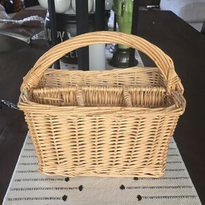 Crate & Barrel Wicker Basket